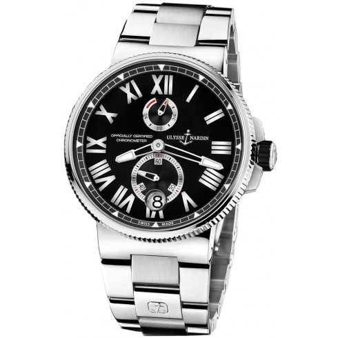 Ulysse Nardin Marine Black Dial Stainless Steel Automatic Men's Watch 1183-122-7M-42 watches