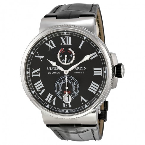 Ulysse Nardin Marine Chronometer Black Dial Automatic Men's Watch 1183-122-42-V2 watches