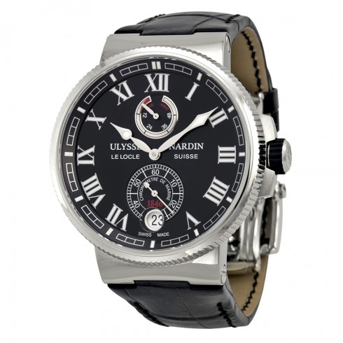 Ulysse Nardin Marine Chronometer Black Dial Automatic Men's Watch 1183-126-42 watches