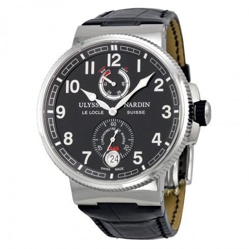 Ulysse Nardin Marine Chronometer Black Dial Automatic Men's Watch 1183-126-62 watches
