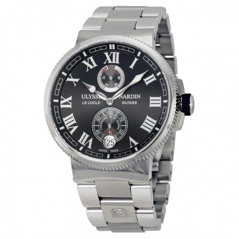 Ulysse Nardin Marine Chronometer Black Dial Men's Watch 1183-126-7M-42 watches