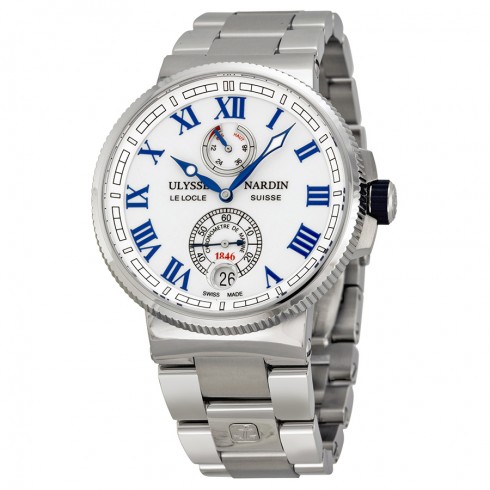 Replica Ulysse Nardin Marine Chronometer White Dial Stainless Steel Men's Watch 1183-126-7M-40 Watch