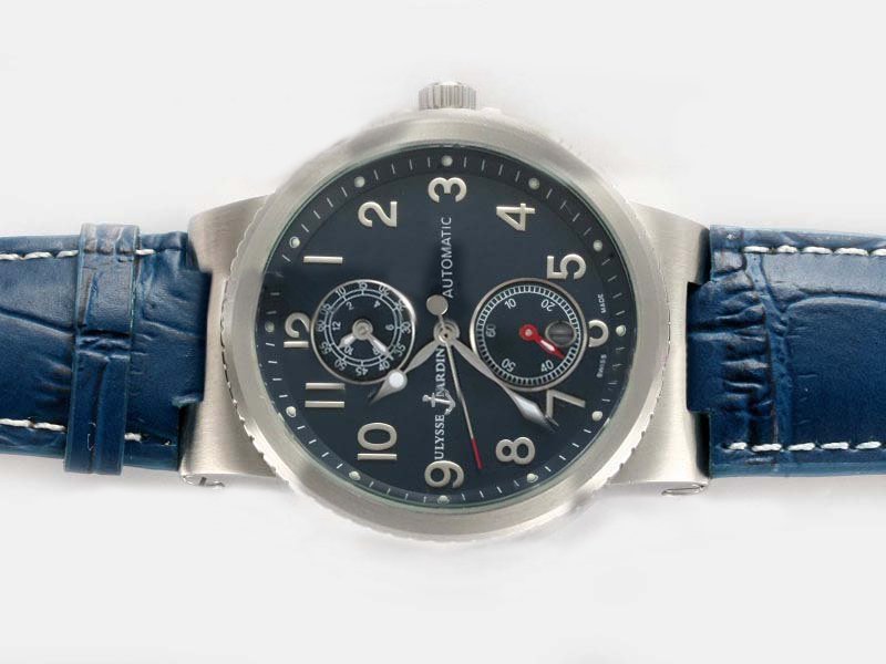 Ulysse Nardin Marine Collection 263-66/62 Black Dial 41mm Stainless Steel Case Watch watches