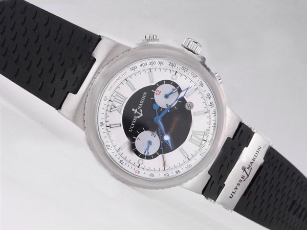 Ulysse Nardin Marine Collection 353-66-3/355 Stainless Steel Bezel Automatic Watch watches