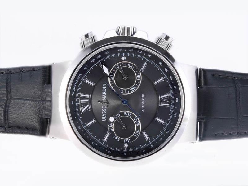 Ulysse Nardin Marine Collection 356-66/354 Stainless Steel Case Mens Stainless Steel Bezel Watch watches