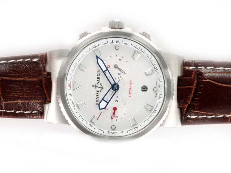 Ulysse Nardin Marine Collection 356-68LE-3 Automatic Round White Dial Watch watches