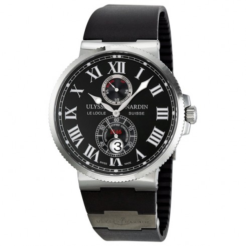 Ulysse Nardin Maxi Marine Chronometer Black Diial Men's Watch 263-67-3-42 watches