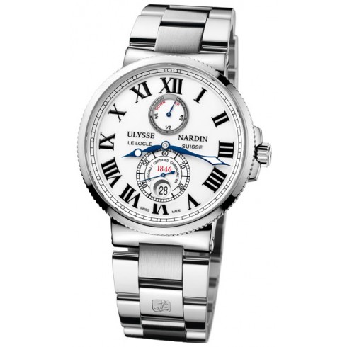 Ulysse Nardin Maxi Marine Chronometer White Dial Stainless Steel Automatic Men's Watch 263-67-7M-40 watches