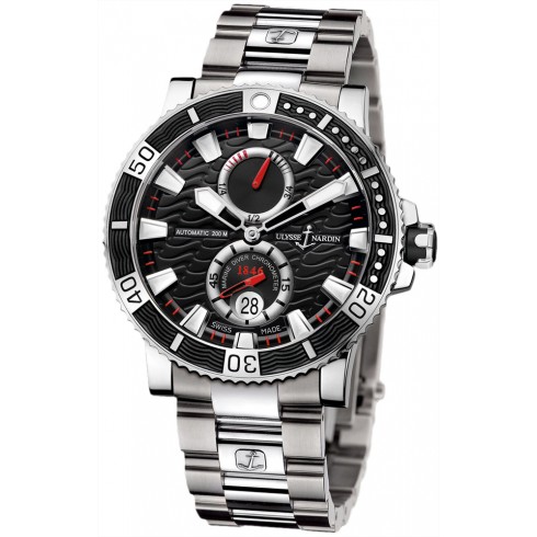 Replica Ulysse Nardin Maxi Marine Diver Black Dial Titanium Men's Watch 263-90-7M-72 Watch