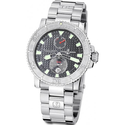 Ulysse Nardin Maxi Marine Diver Chronograph Grey Dial Stainless Steel Men's Watch 263-33-7-91 watches
