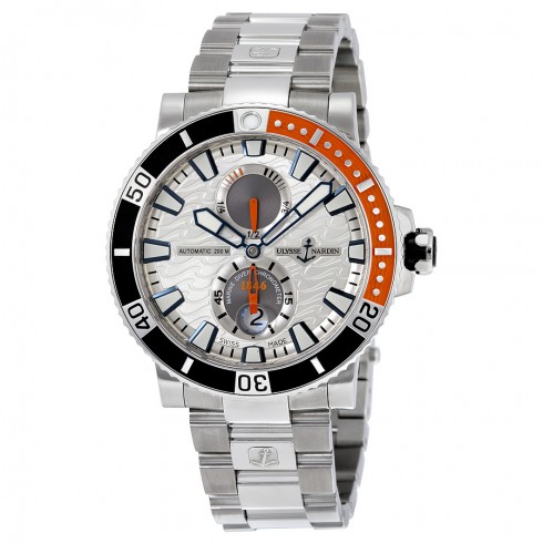 Ulysse Nardin Maxi Marine Diver Automatic Silver Dial Titanium Men's Watch 263-90-7M-91 watches