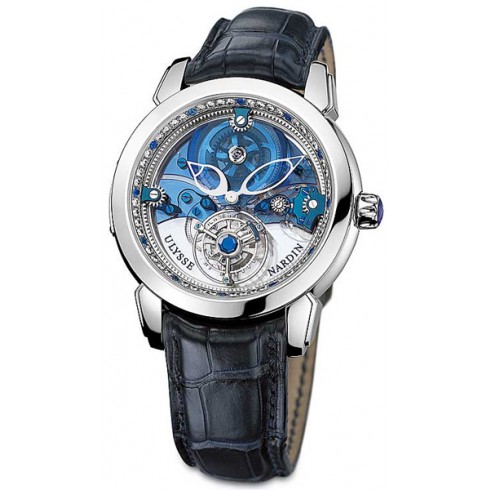 Ulysse Nardin Royal Blue Tourbillon Limited Edition Platinum Men's Watch 799-80 watches