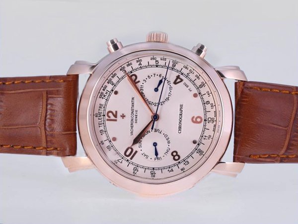 Vacheron Constantin Malte 47120 Pink Gold Mens Round Automatic Watch watches
