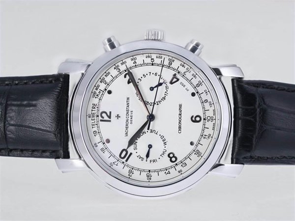 Vacheron Constantin Malte 47120 White Gold Mens Round Stainless Steel Case Watch watches