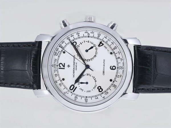 Vacheron Constantin Malte 47120 White Gold Round Automatic White Dial Watch watches