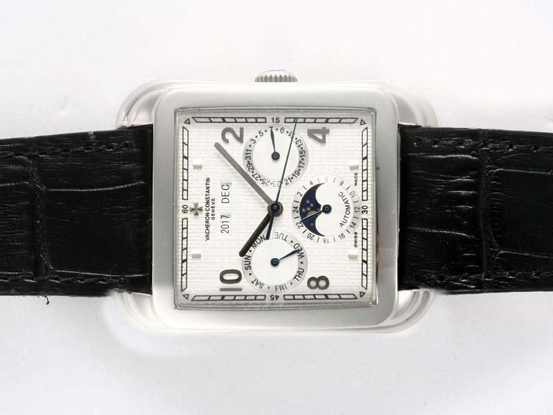 Vacheron Constantin Malte 49180/000G-9360 Automatic Rectangle White Dial Watch watches