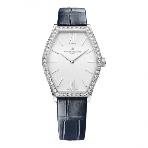 Vacheron Constantin Malte Silver Dial Blue Alligator Leather Ladies Watch 25530000G-9741 watches