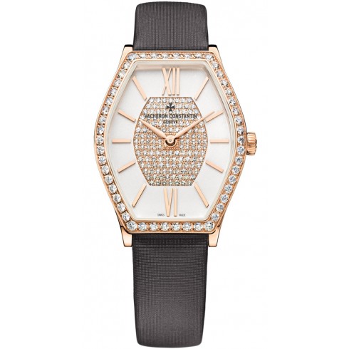 Vacheron Constantin Malte Silver Diamond Pave Dial Ladies Watch 25530000R-9802 watches
