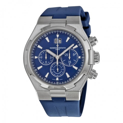 Vacheron Constantin Overseas Chronograph Blue Dial Blue Rubber Men's Watch 49150000A-9745 watches