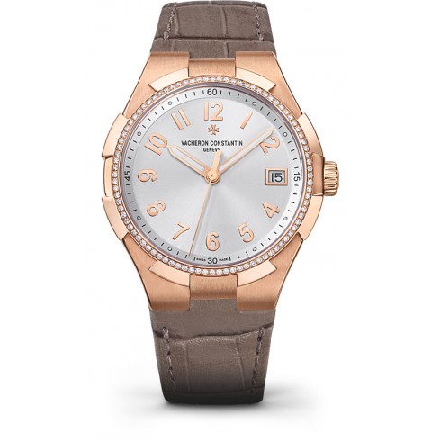 Vacheron Constantin Overseas Silver Tone Dial Ladies Watch 47560/000R-9672 watches