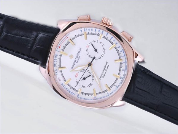 Vacheron Constantin Patrimony 453.132.367 White Dial 40mm Black Crocodile Leather Strap Watch watches