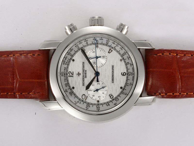Vacheron Constantin Patrimony 47192/000G-9504 38mm Mens Brown Crocodile Leather Strap Watch watches