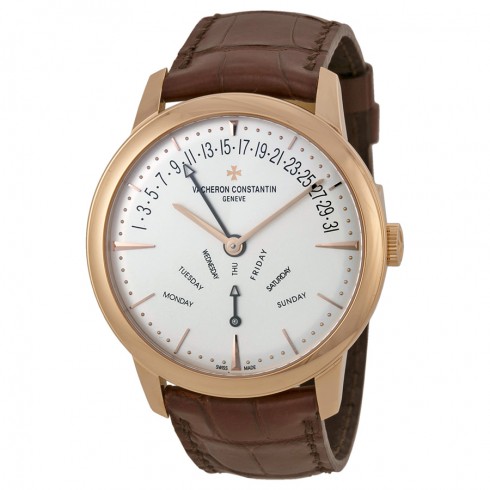Vacheron Constantin Patrimony Contemporary Silver Dial Brown Leather Men's Watch 86020000R-9239 watches