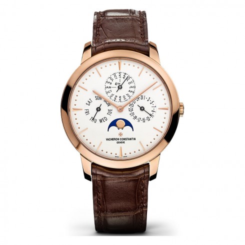 Vacheron Constantin Patrimony Perpetual Calendar Pink Gold Men's Watch 43175000R-9687 watches