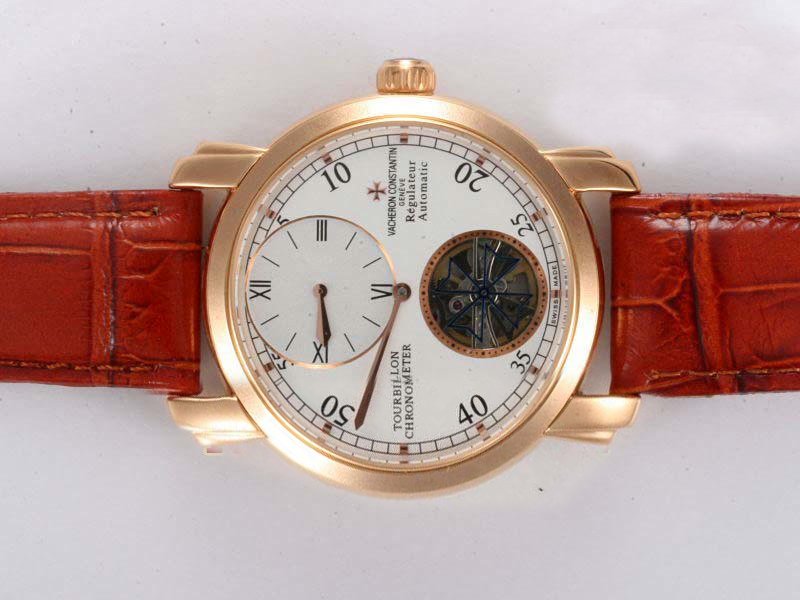 Vacheron Constantin Tourbillon 89000/000R-9655 Mens Rose Gold Case 40mm Watch watches