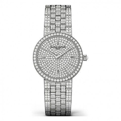 Vacheron Constantin Traditionnelle 18 Carat White Gold Diamond Set Dial Ladies Watch 25575/Q02G-9280 watches