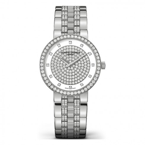 Vacheron Constantin Traditionnelle Diamond Pave Dial Ladies Watch 25554/Q03G-9824 watches