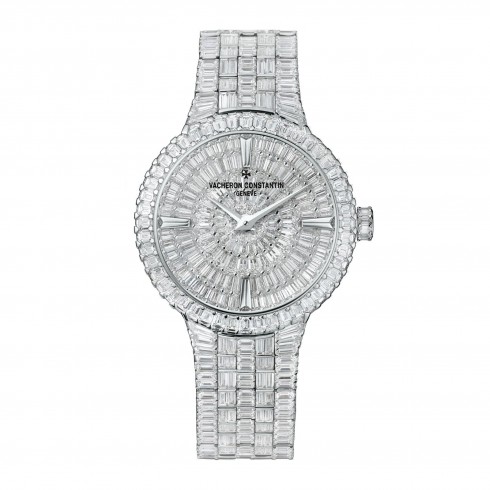 Vacheron Constantin Traditionnelle High Jewelry Medium Model Diamond Pave Dial Ladies Watch 81761/QB1G-9862 watches