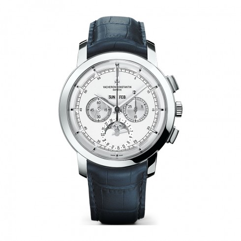 Vacheron Constantin Traditionnelle Silver Dial Blue Alligator Leather Men's Watch 47292000P-9590 watches