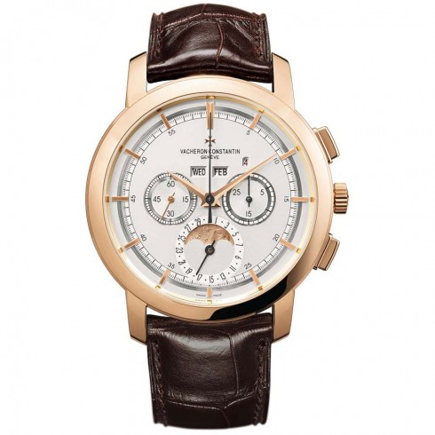 Vacheron Constantin Traditionnelle Silver Dial Brown Alligator Leather Men's Watch 47292000R-9392 watches