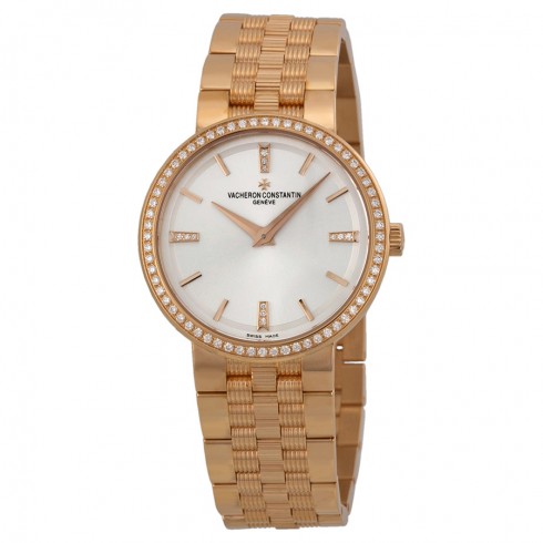 Replica Vacheron Constantin Traditionnelle Silver Dial Ladies Watch 25557/Q01R-9277 Watch