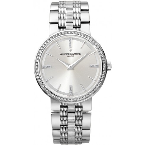 Vacheron Constantin Traditionnelle Silvered Dial Quartz Ladies Watch 25557/Q01G-9276 watches