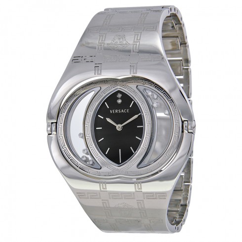 Versace Eclissi Black Dial Stainless Steel Men's Watch 73Q99SD009-S099 watches