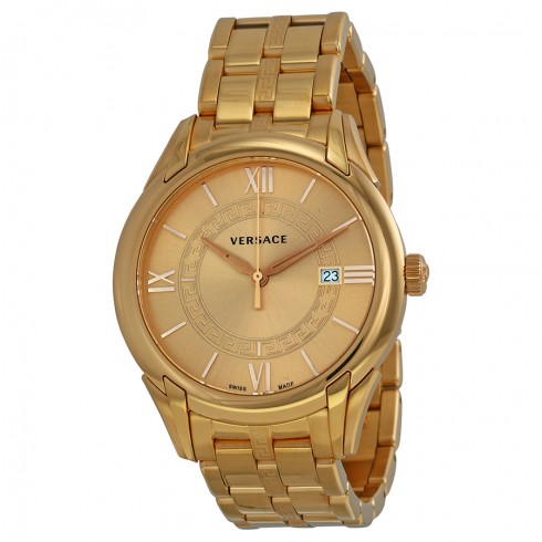 Versace Apollo Gold Dial Rose Gold-plated Men's Watch VFI06-0013 watches