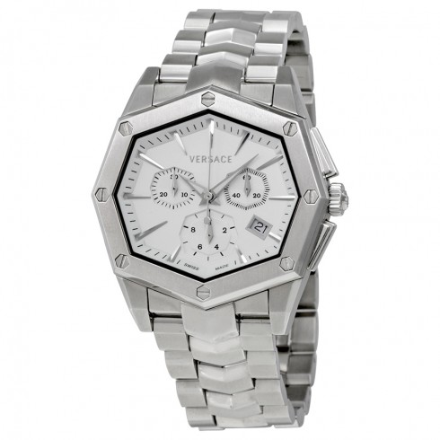 Versace Atelier Chronograph White Dial Stainless Steel Men's Watch 13C99D001-S099 watches