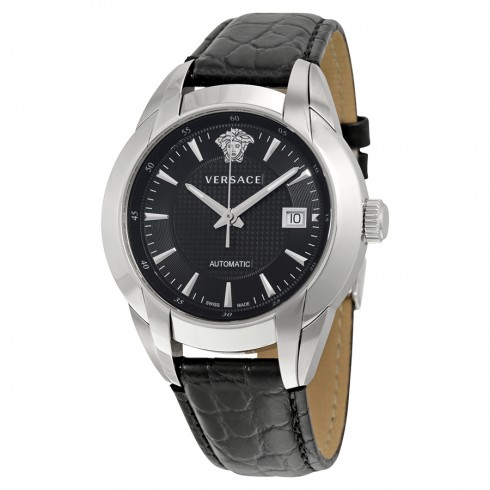 Versace Character Black Dial Stainless Steel Men's Watch 25A399D008-S009 watches