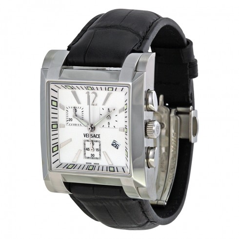 Versace Character White Dial Black Leather Watch FLC99D001-S009 watches