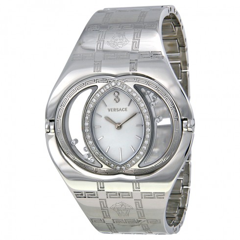 Versace Eclissi Silver Guilloche Dial Stainless Steel Watch 83Q91SD001-S099 watches