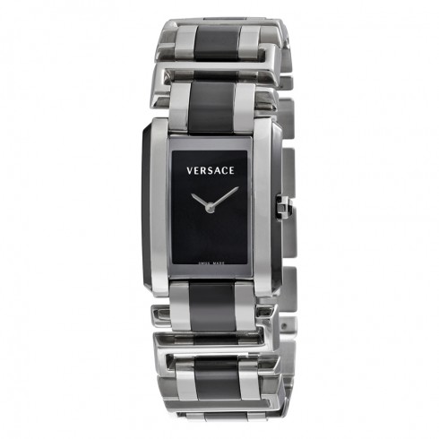 Versace Era Black Dial Stainless Steel And Black Ceramic Ladies Watch 70Q99D009SC09 watches