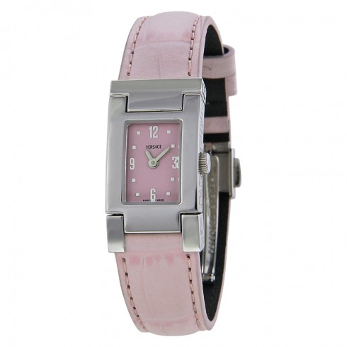Versace Fifth Lady Pink Dial Pink Satin covered Leather Ladies Watch Watch ASQ99D111-S111 watches