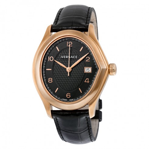 Versace Master Black Dial Rose Gold-plated Stainless Steel Ladies Watch 20Q80D009-S009 watches