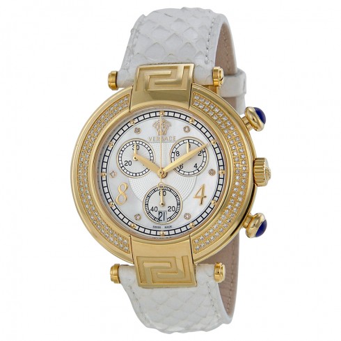 Versace New Reve Mother of Pearl White Leather Ladies Watch VER-68C71SD498-S001 watches