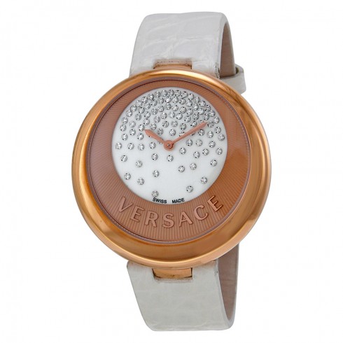 Versace Perpetuelle Rose and White Dial White Leather Ladies Watch 87Q80D98F-S001 watches
