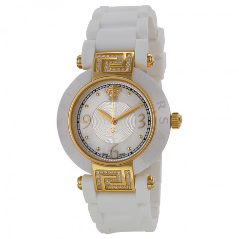 Versace Reve White Mother of Pearl Dial White Ceramic Ladies Watch 92QCP11D497-S001 watches