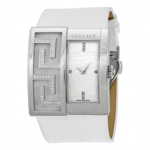 Versace V-Greca White Dial Diamond Ladies Watch 65Q91SD002-S001 watches
