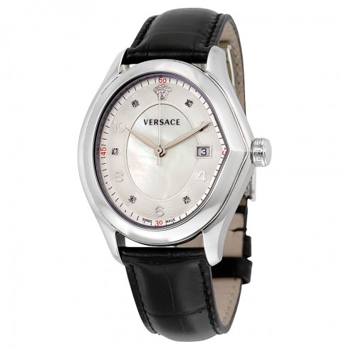 Versace V-Master Lady Mother of Pearl Dial Diamond Swiss Quartz Watch 20Q99SD497-S009 watches